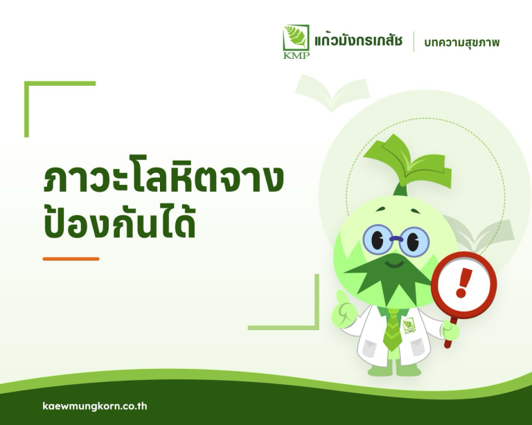 ภาวะโลหิตจาง! ป้องกันได้ — บทความสุขภาพ KMP