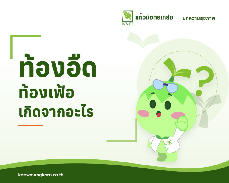สาเหตุที่ทำให้เกิดอาการ ท้องอืดท้องเฟ้อ — บทความสุขภาพ KMP
